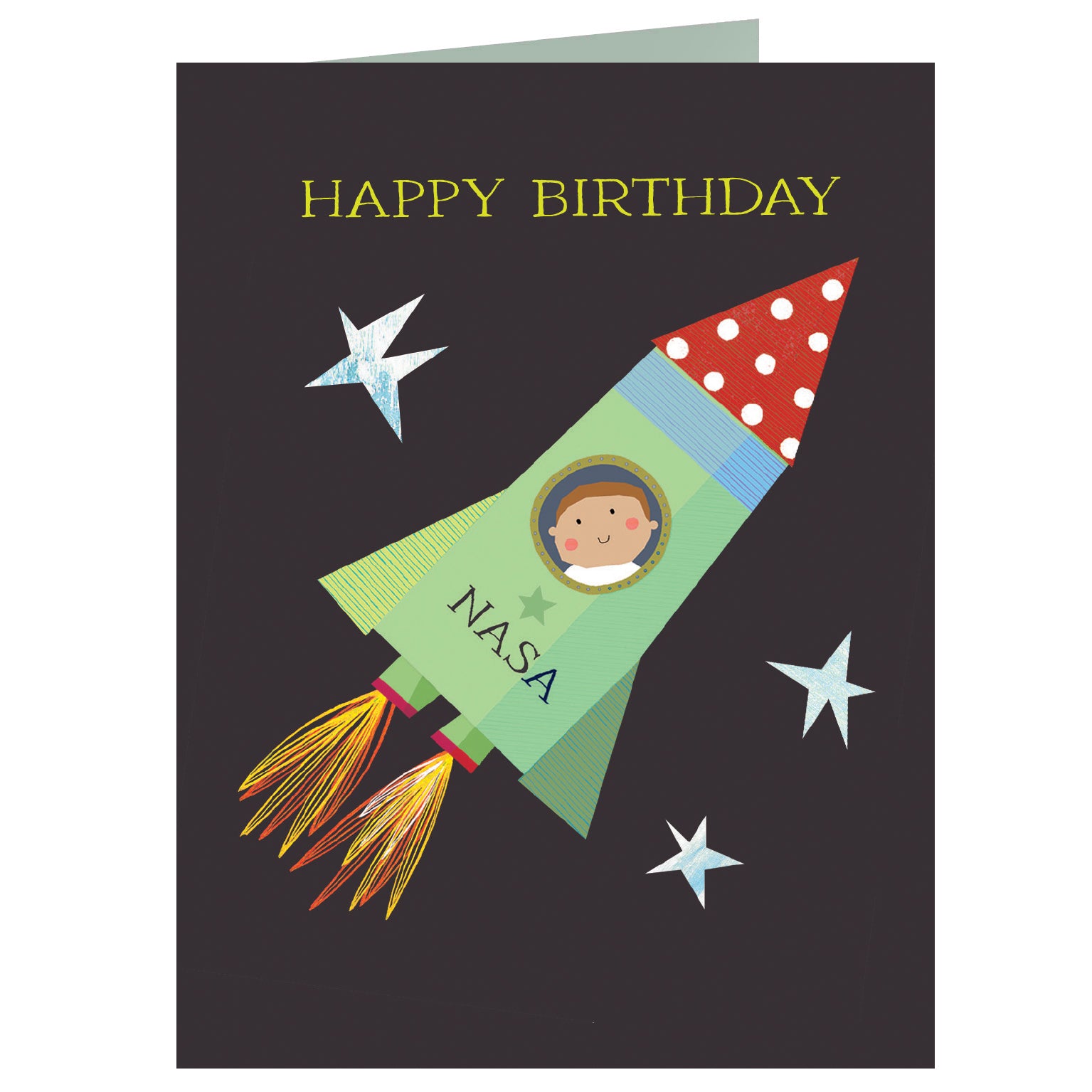 AL01 mini spaceman birthday card