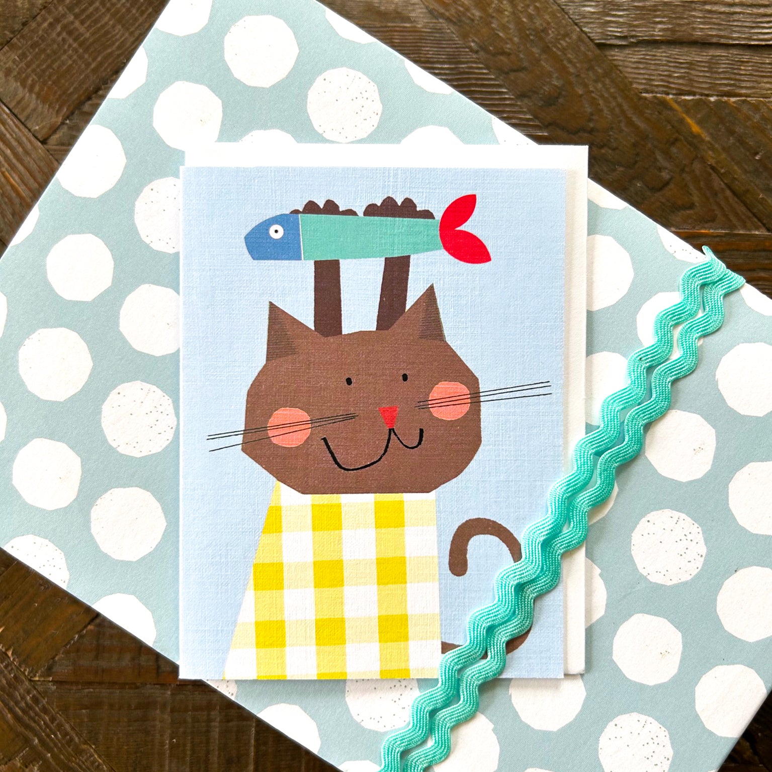 AL10 mini cat & fish card