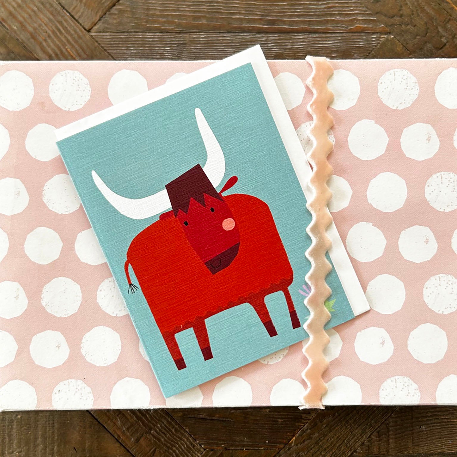 KAB42 mini highland cow card