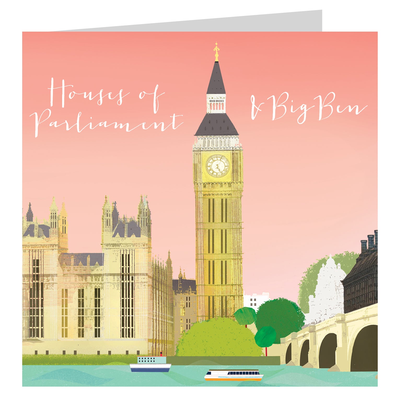 NT17 London landmarks greetings card