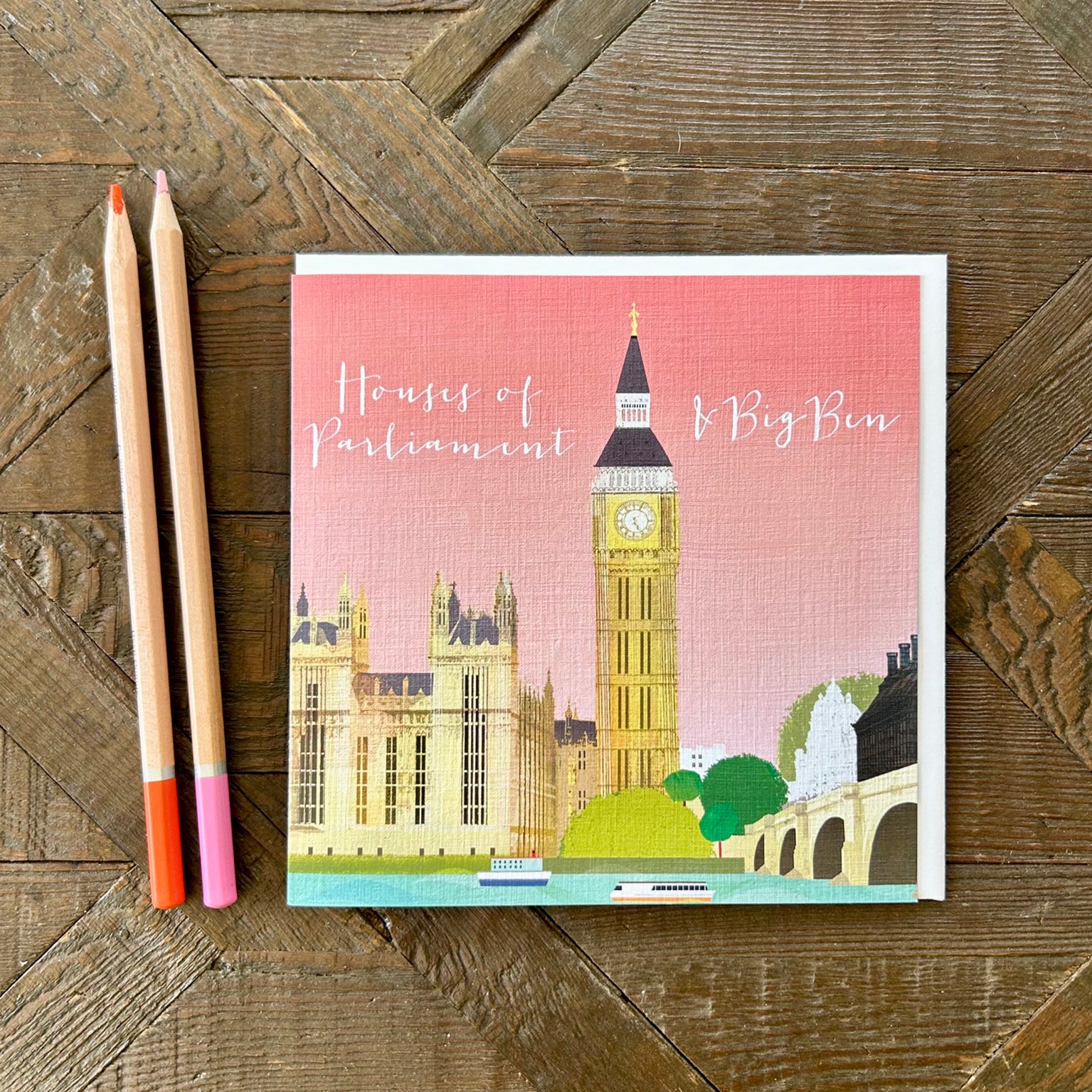 NT17 London landmarks greetings card