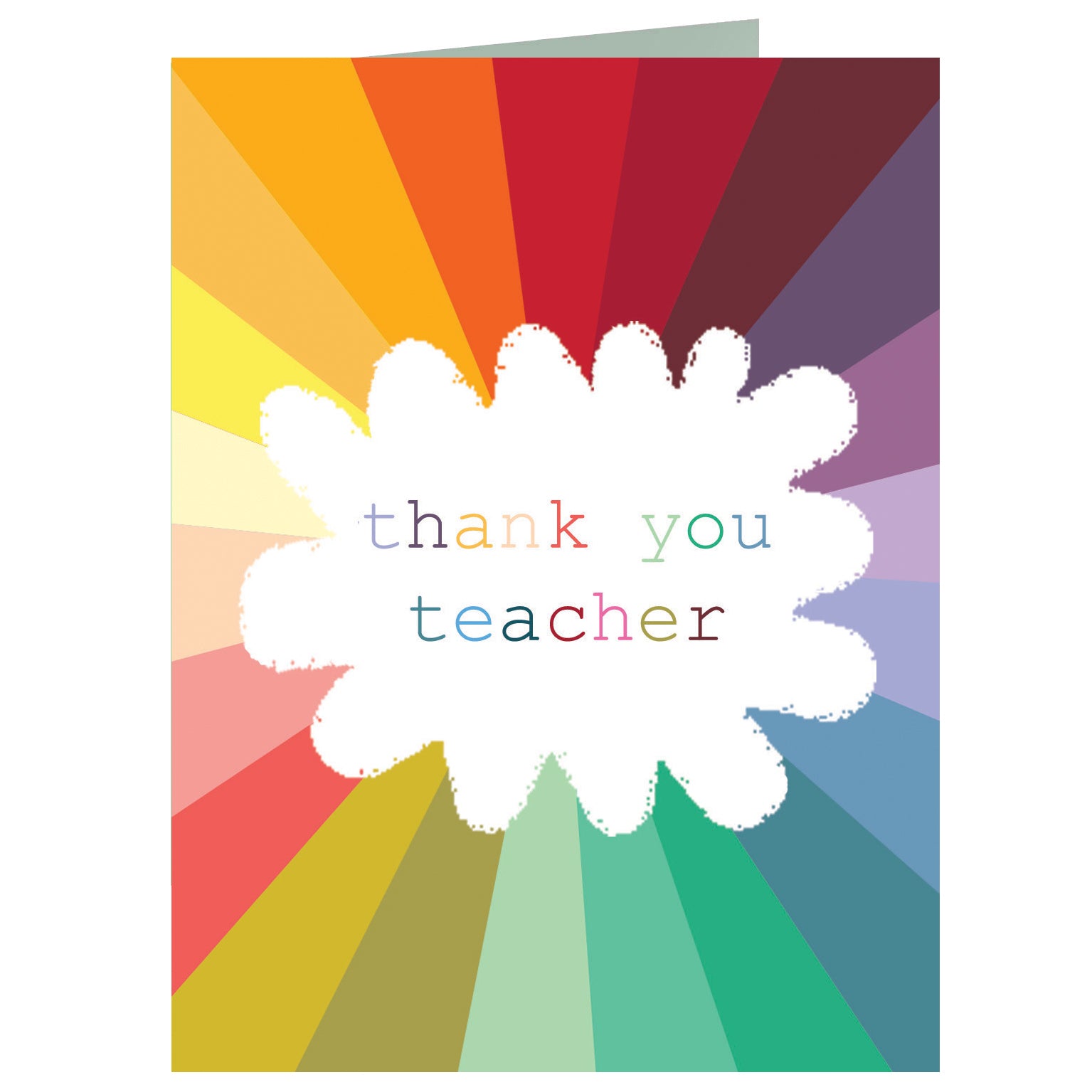 TW650 mini colourful thank you teacher card