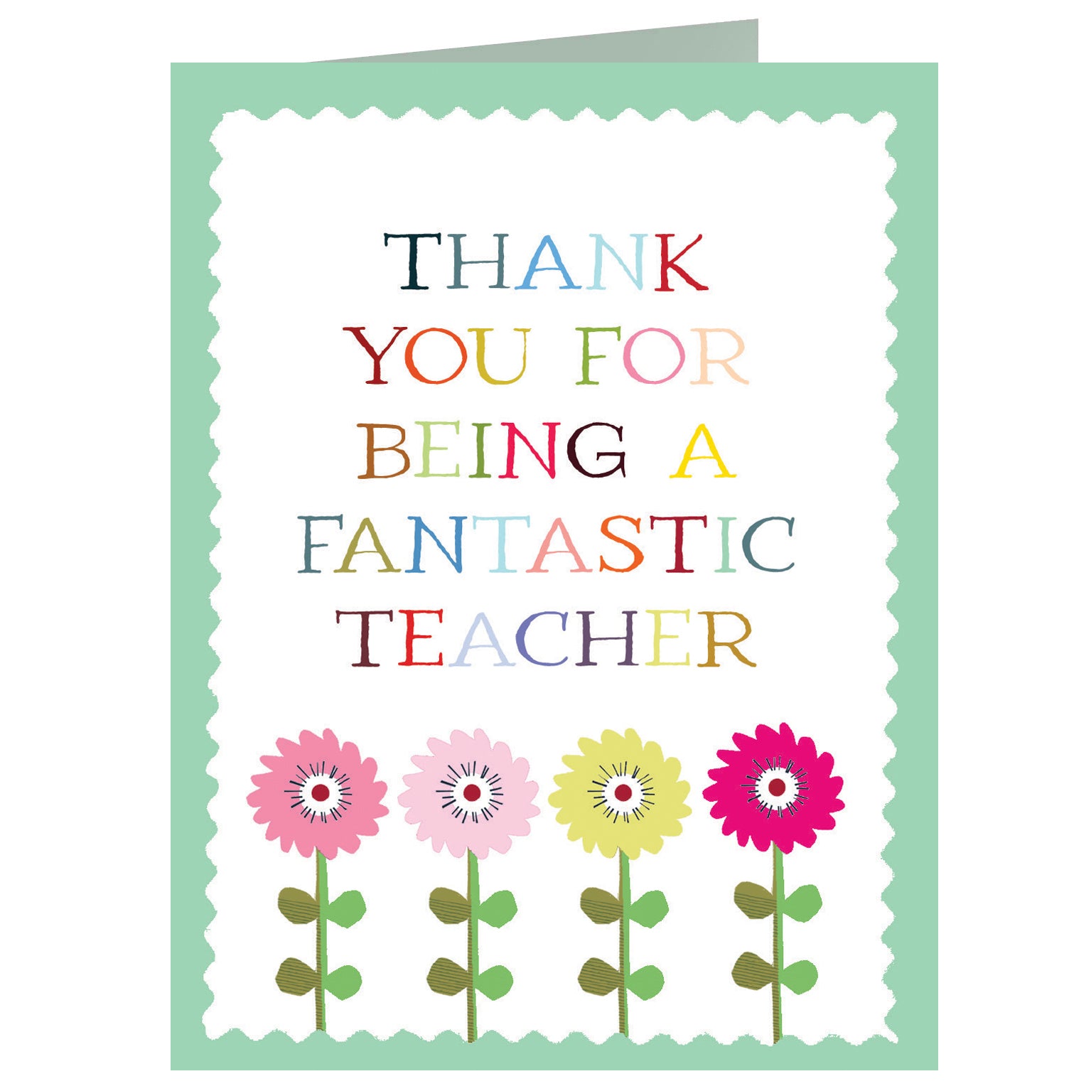 TW653 mini thank you teacher flower card