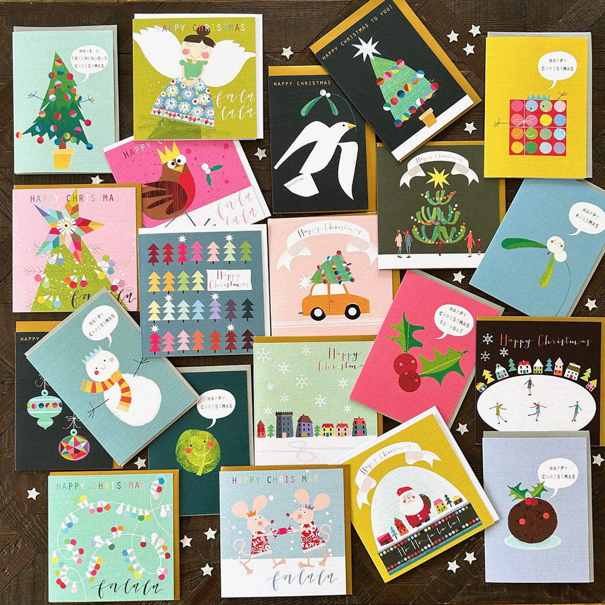 mixed miscellaneous Christmas card pack