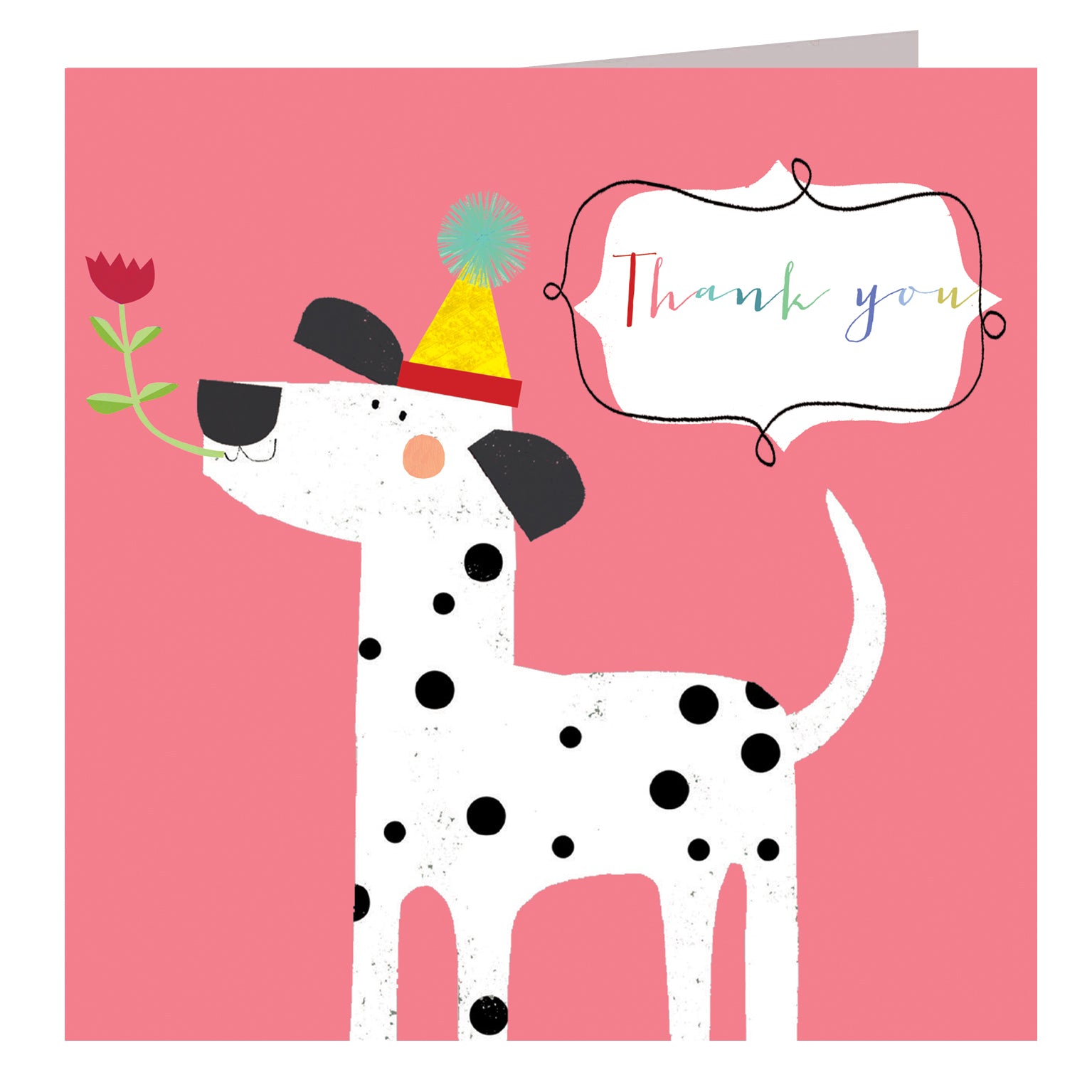 AA15 dalmatian thank you card