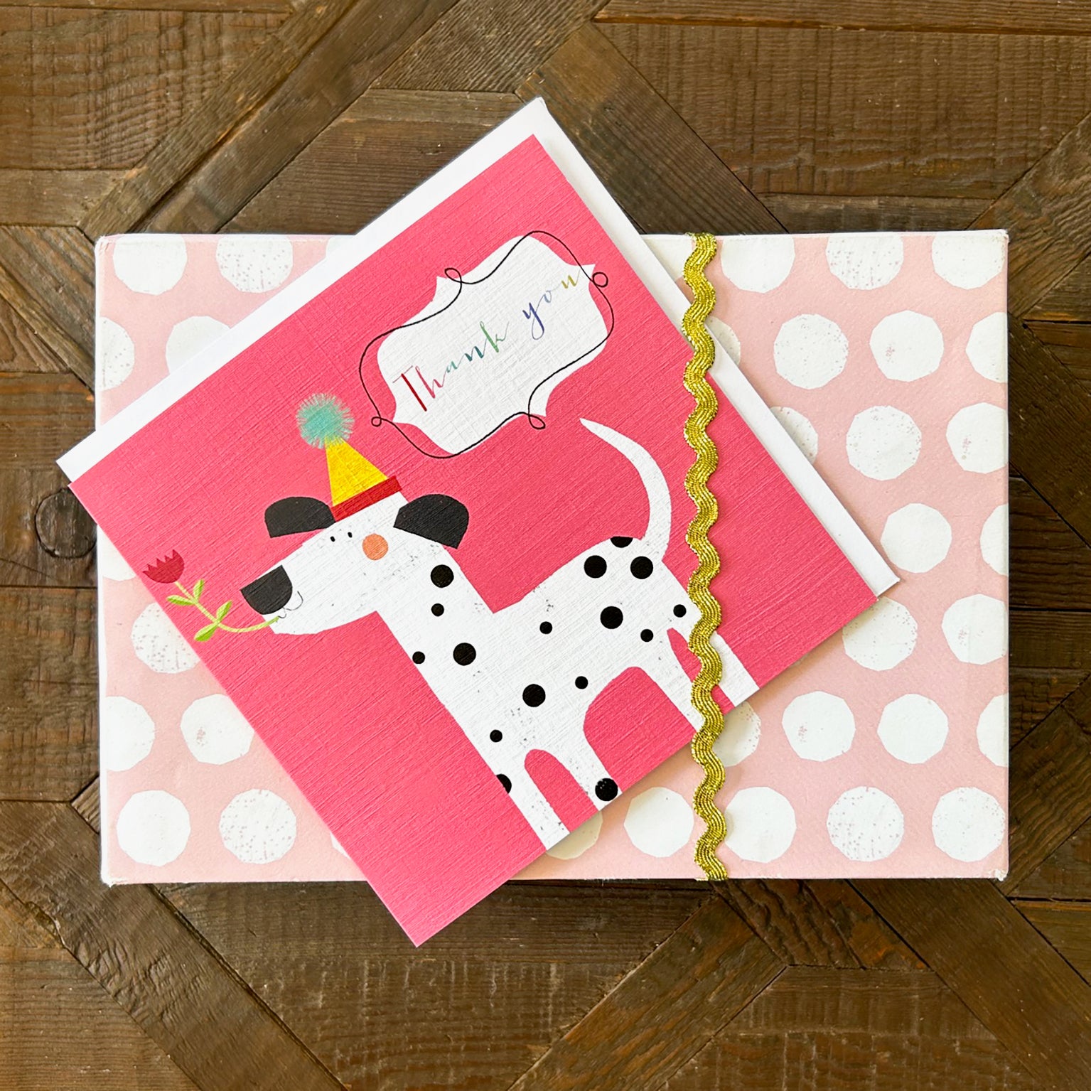 AA15 dalmatian thank you card