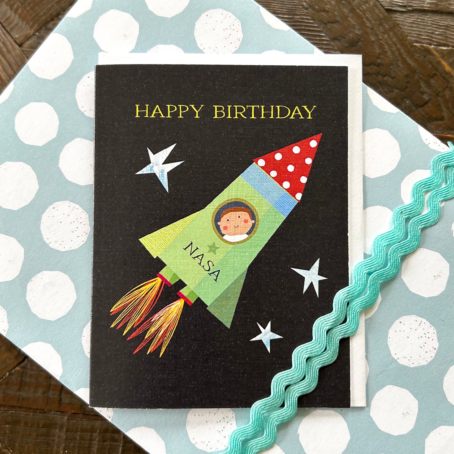 AL01 mini spaceman birthday card