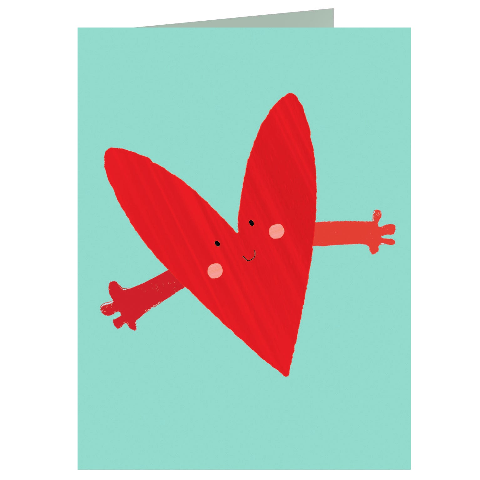 AL04 mini smiley heart card