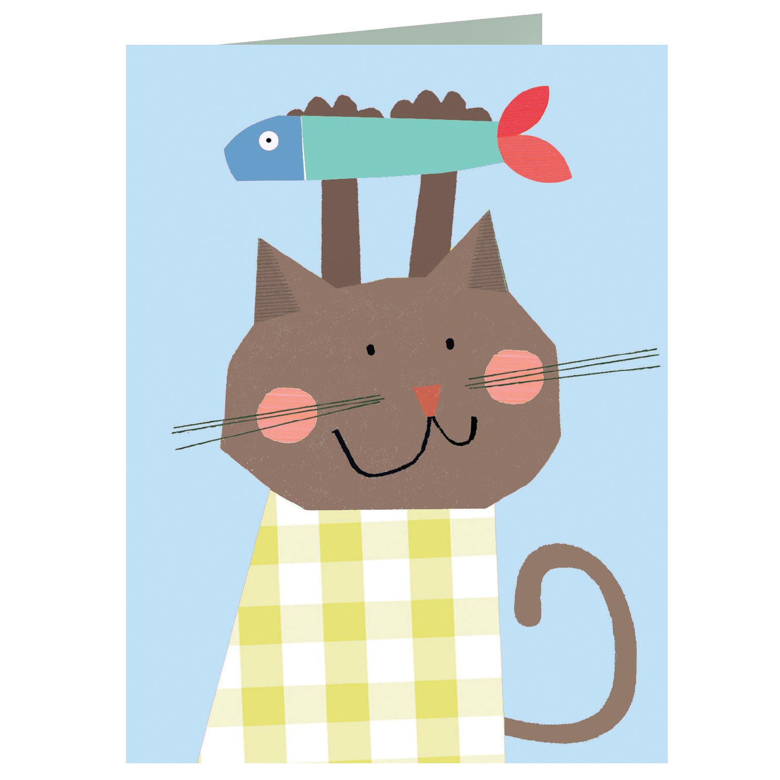 AL10 mini cat & fish card