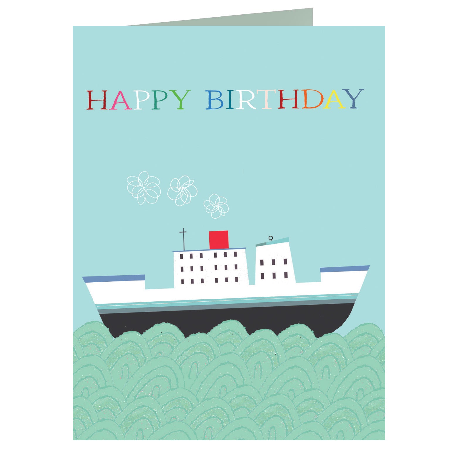AL12 mini boat birthday card