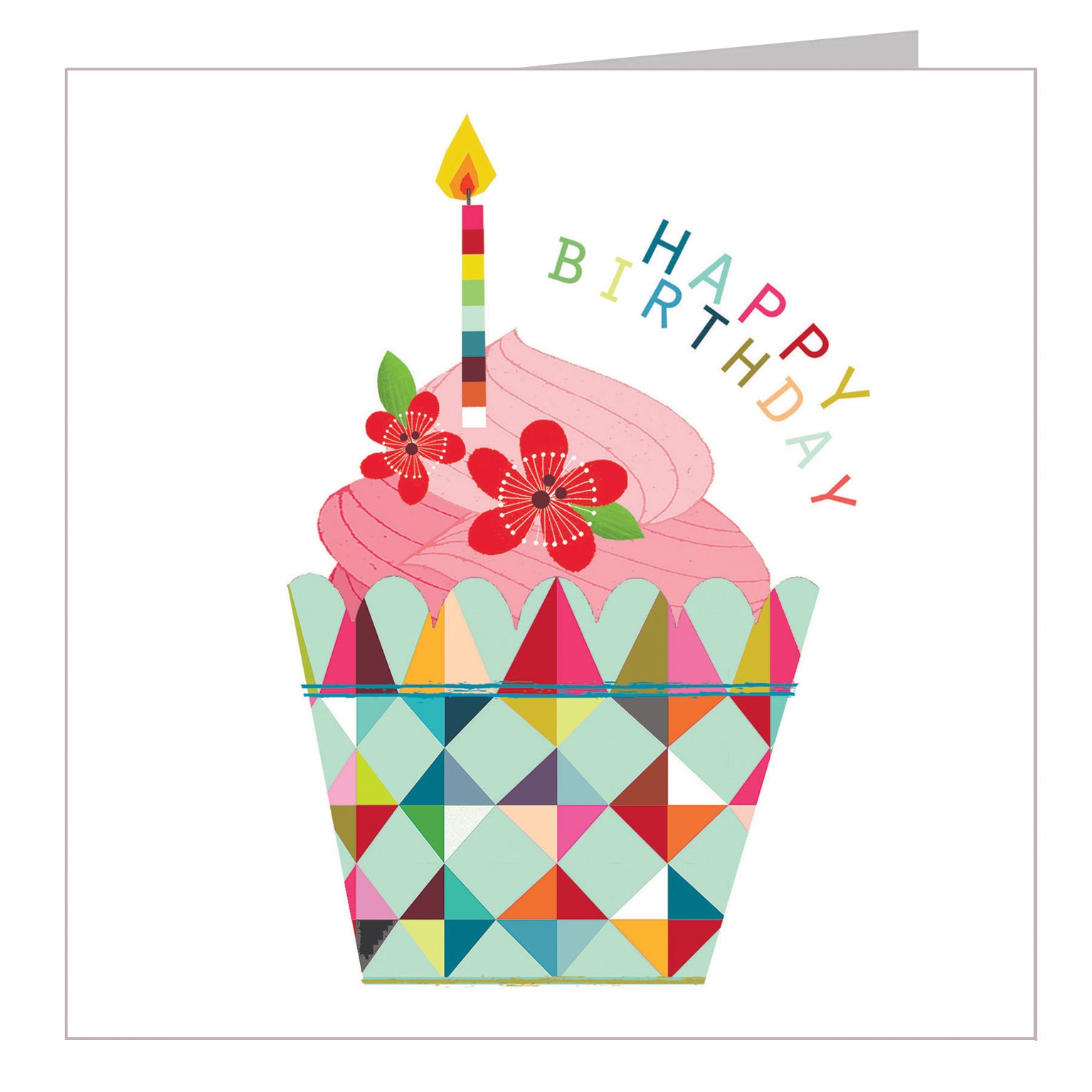 CC00 cupcake happy birthday card