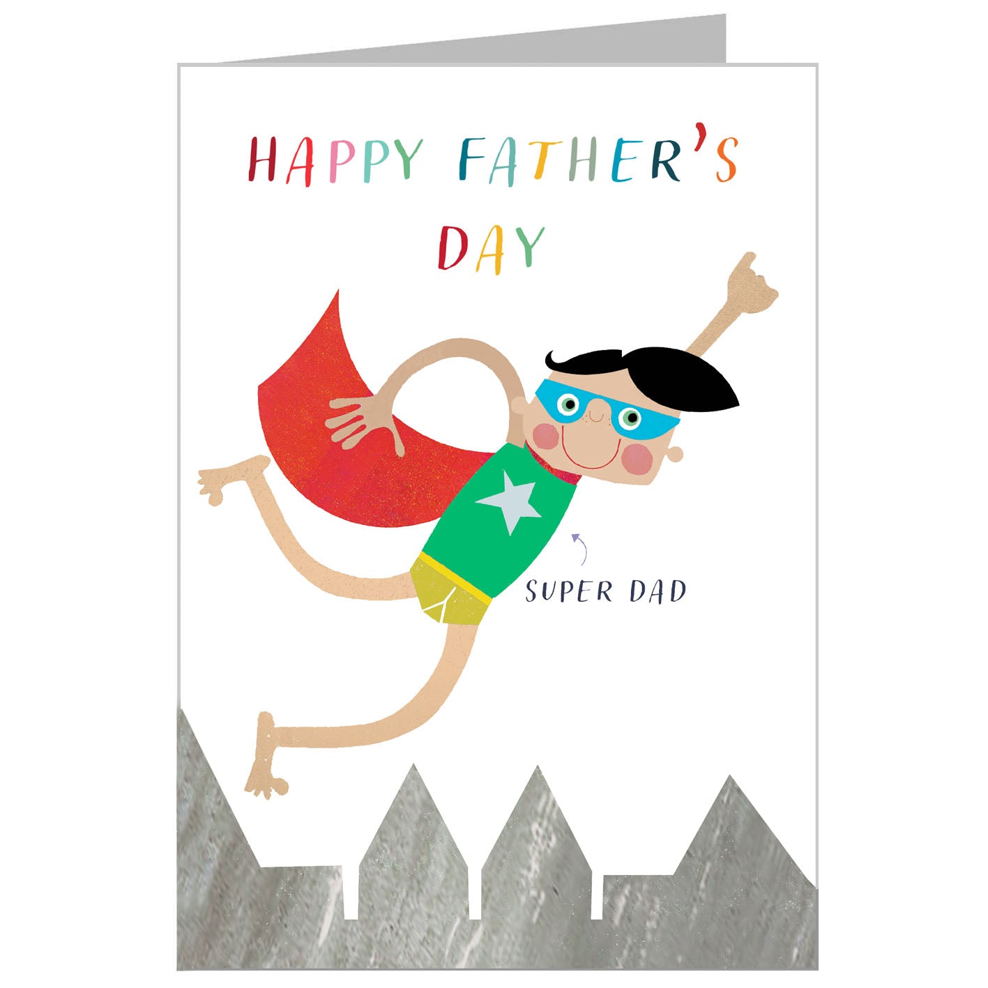 FD07 father's day super hero card
