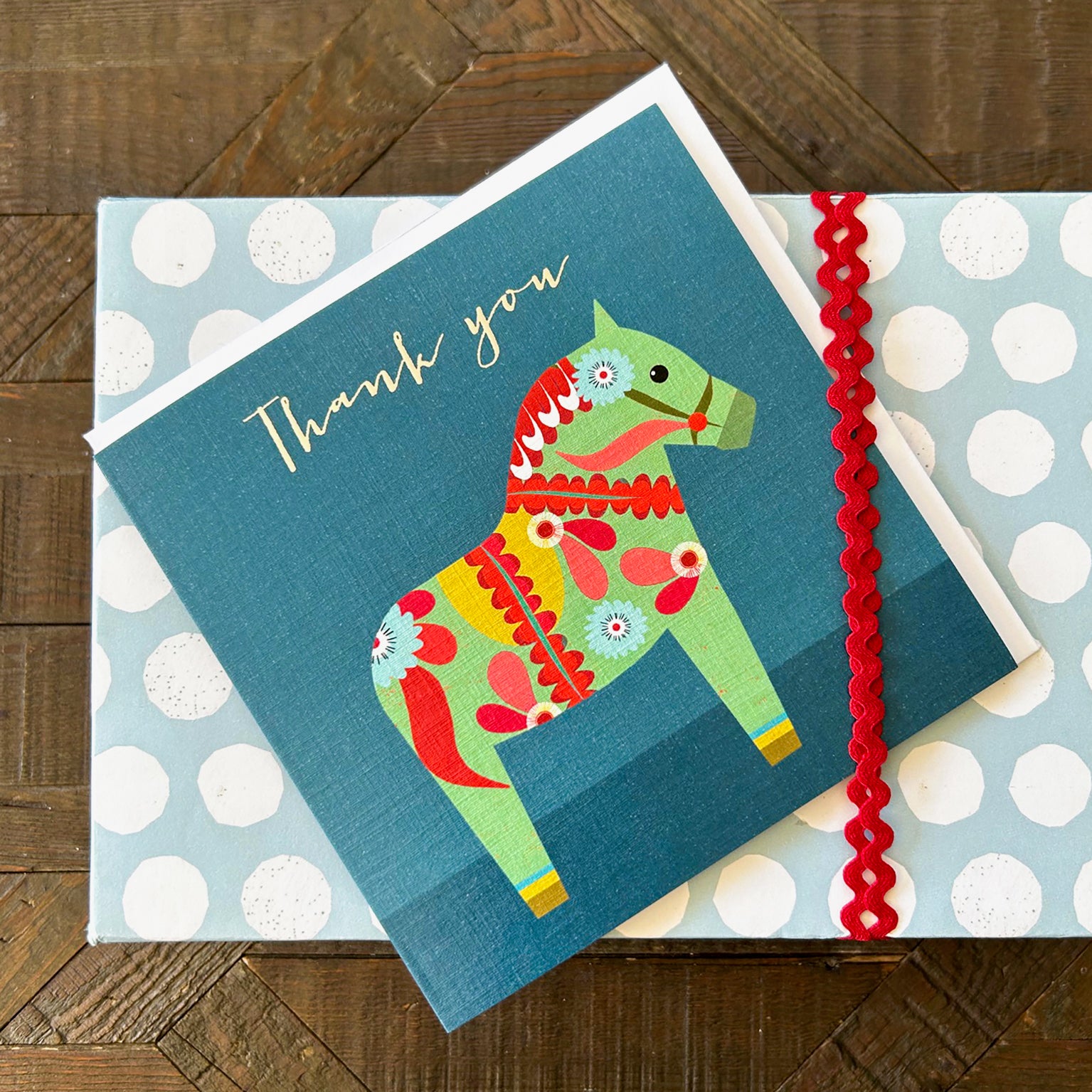 FK01 silver foiled thank you card