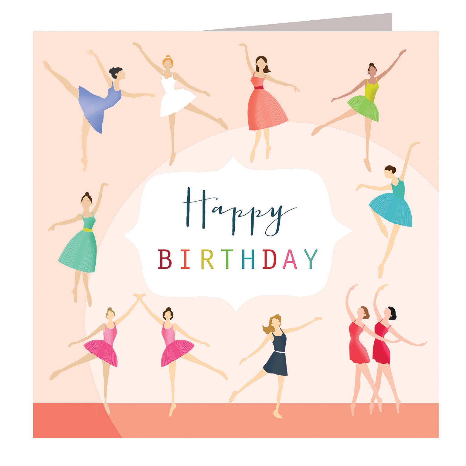 HBG01 ballet happy birthday card