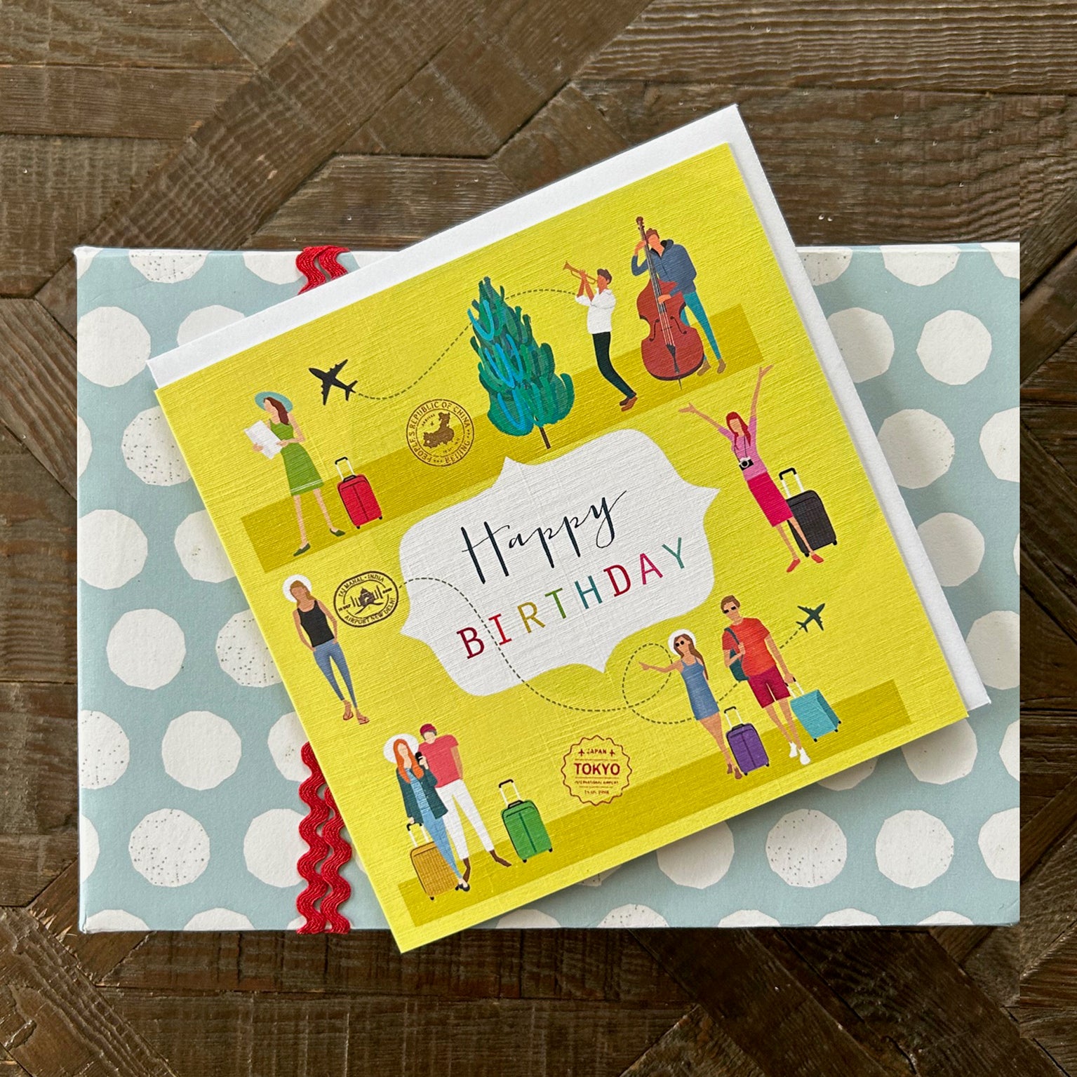 HBG04 travels happy birthday card