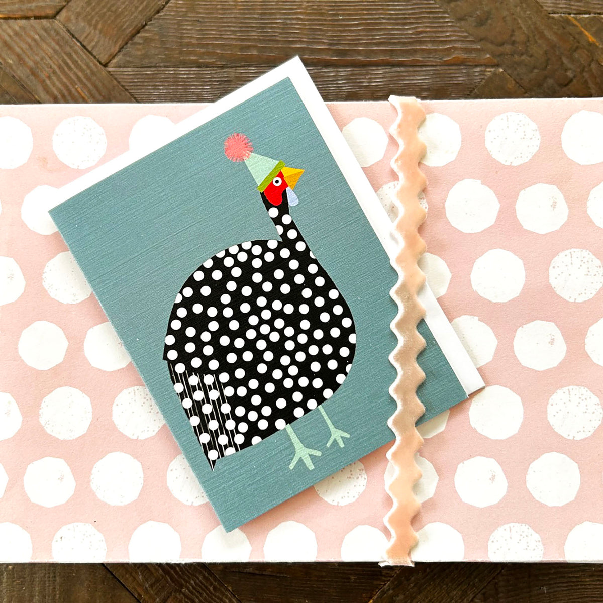 KAB41 mini guinea fowl card