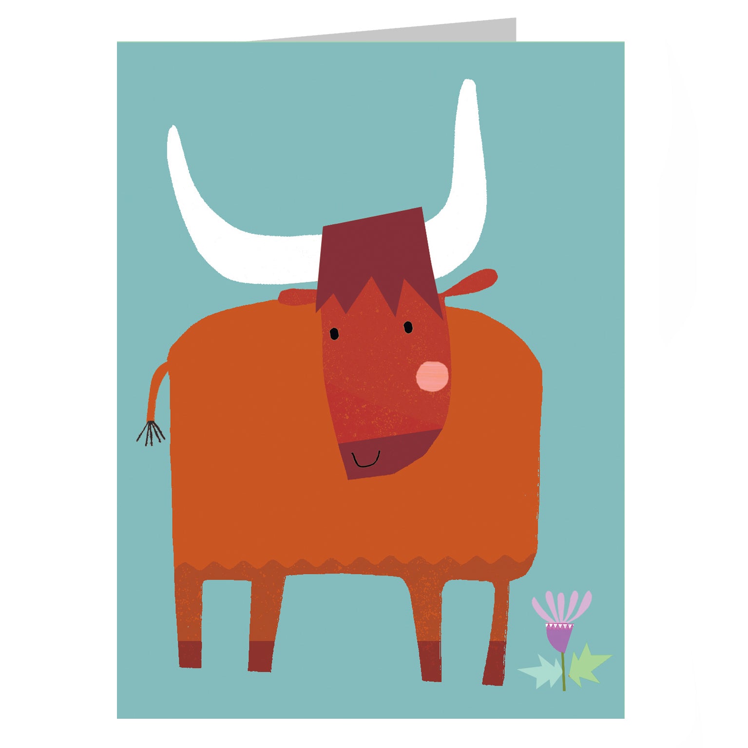 KAB42 mini highland cow card