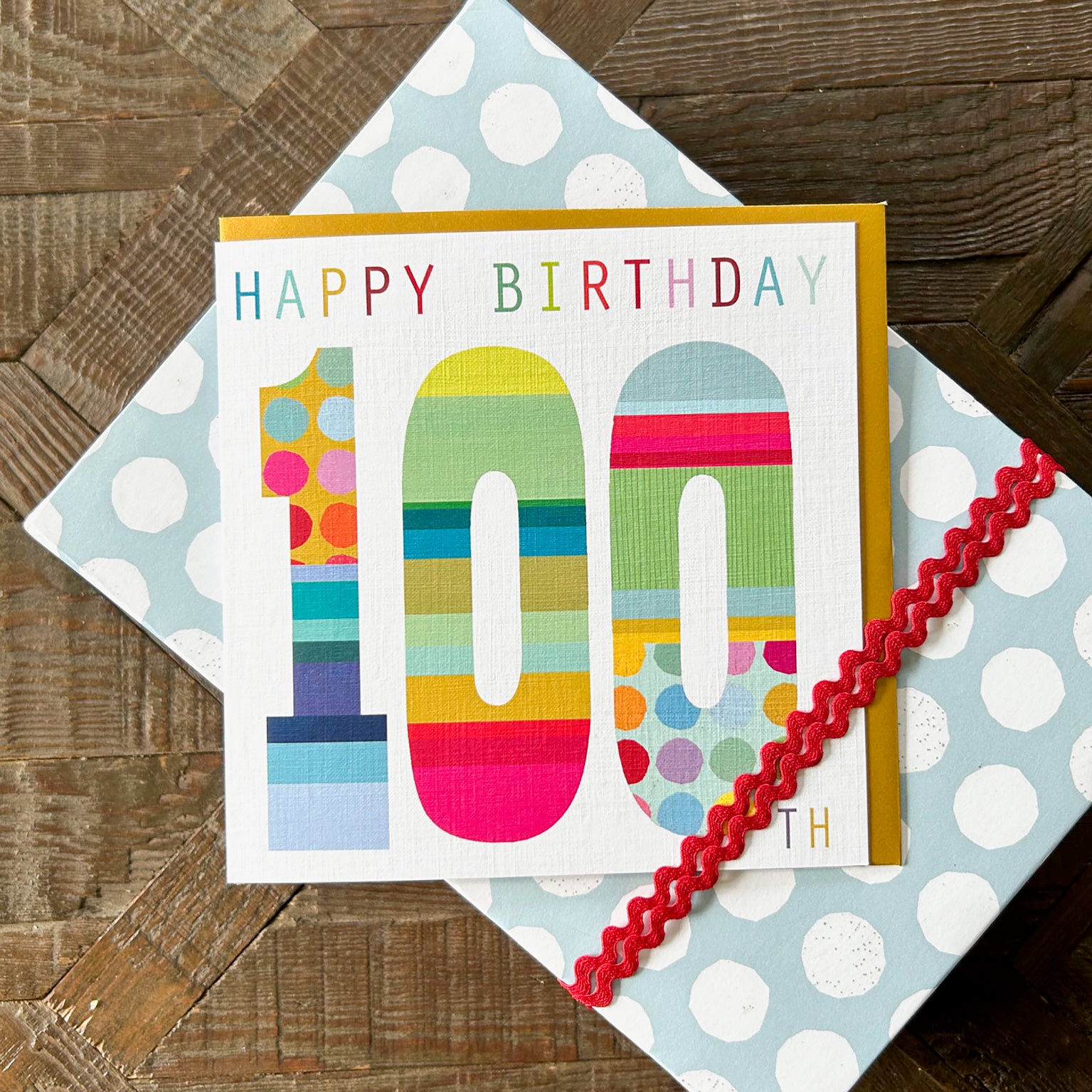 NO100 one hundred birthday card