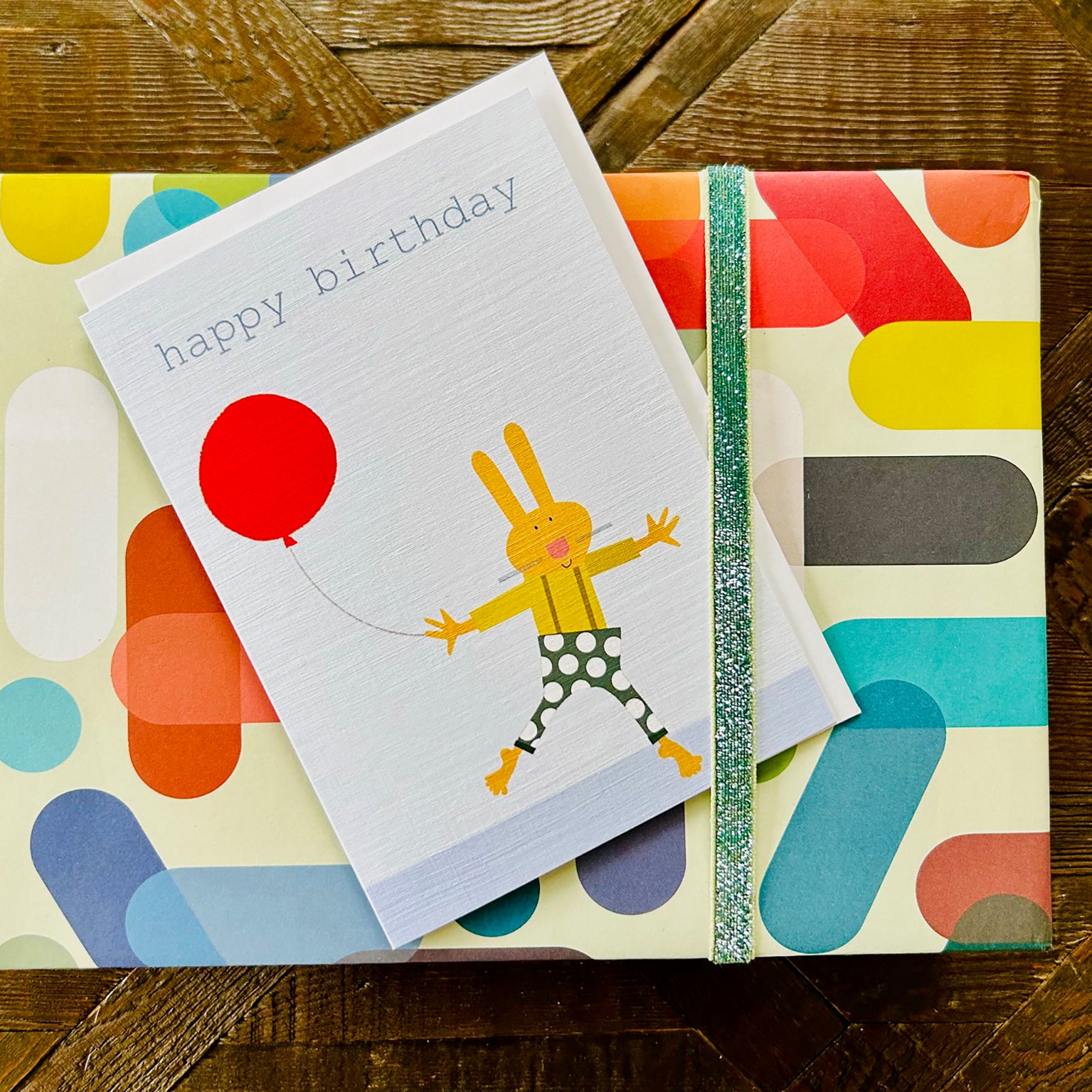 PA11 bunny happy birthday card