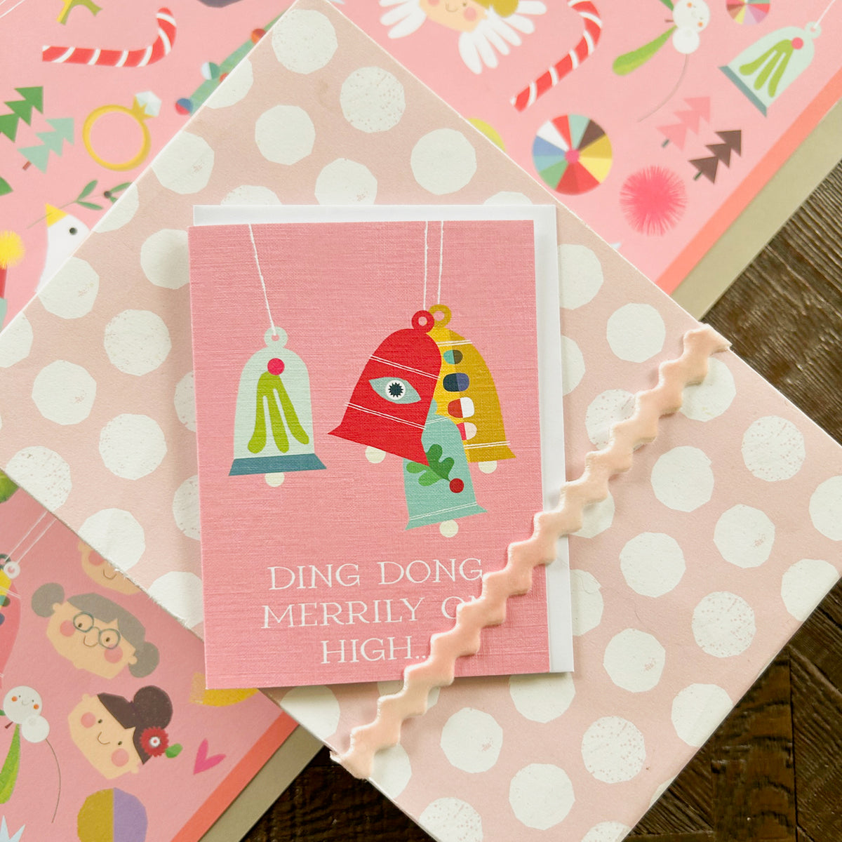 TPK04 mini christmas bells card