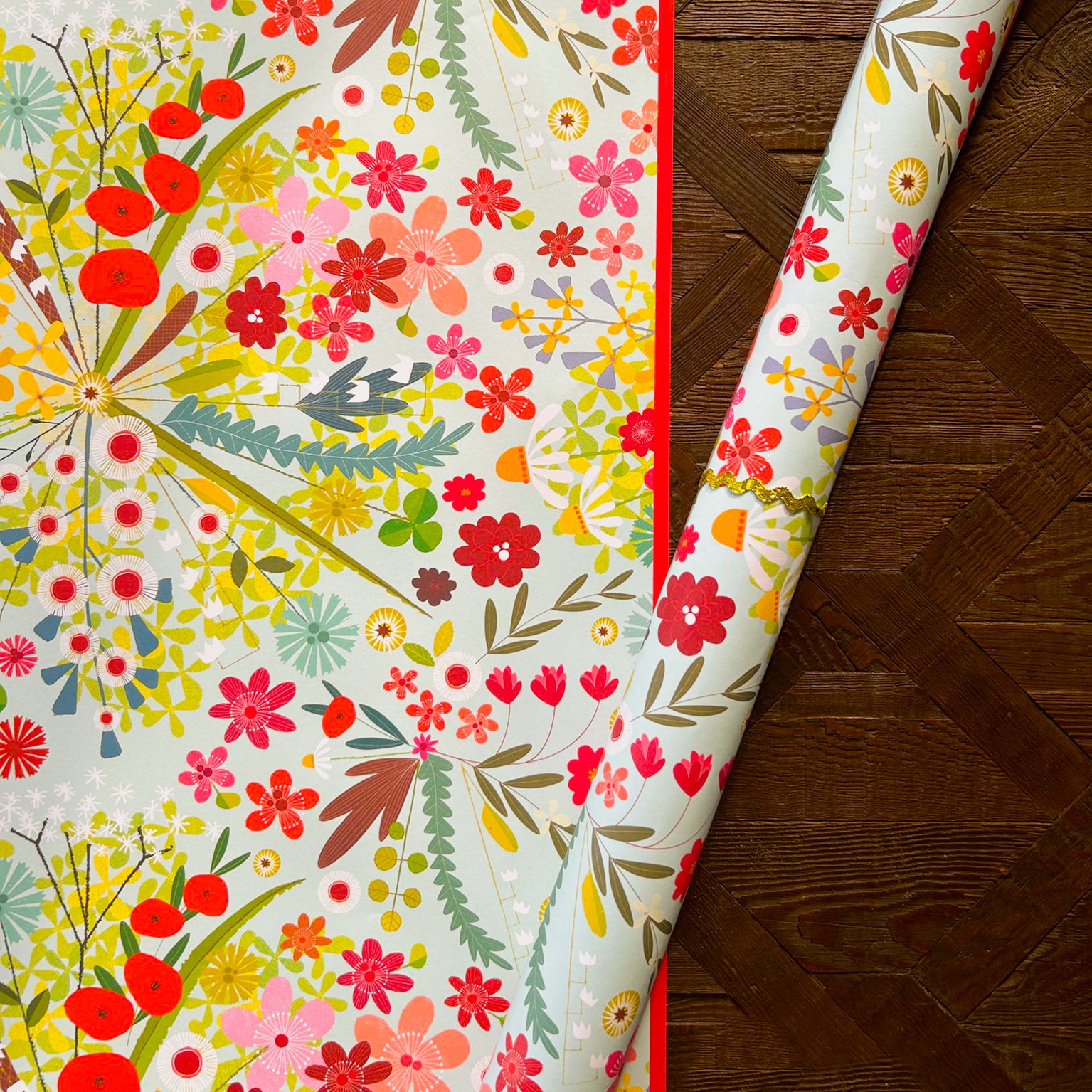 WP124 spring floral wrapping paper