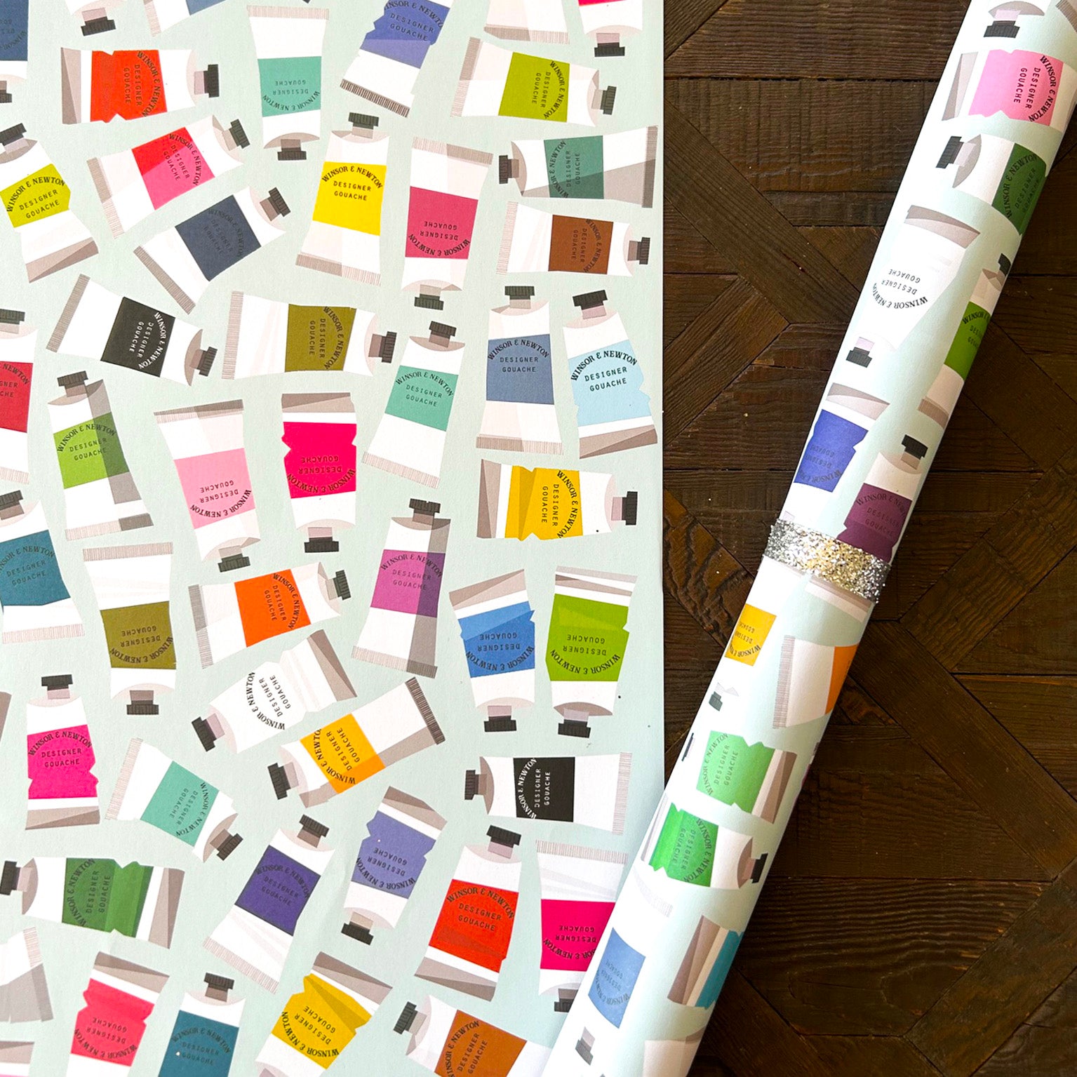 WP140 paint tubes wrapping paper