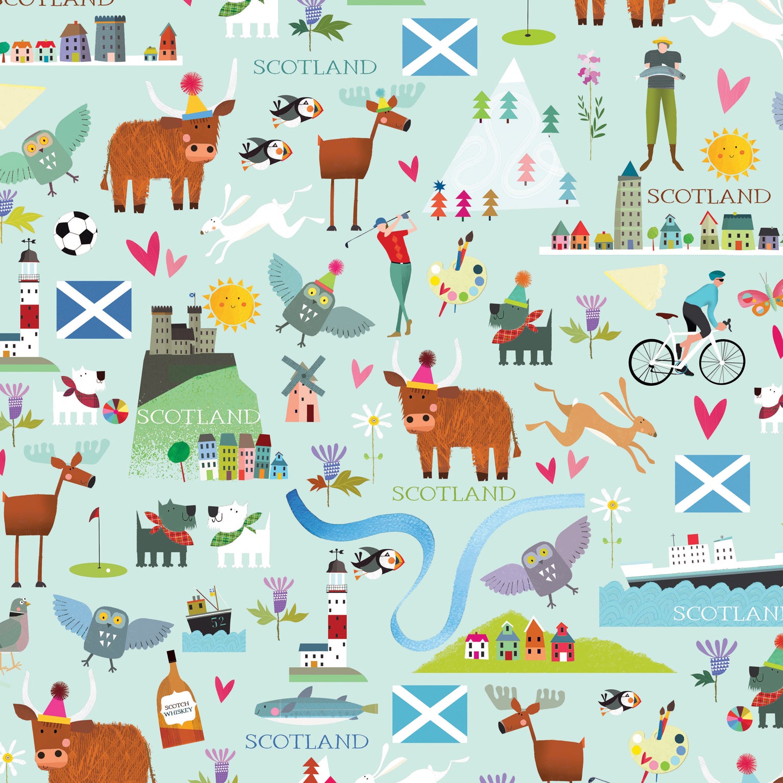 WP201 scottish wrapping paper