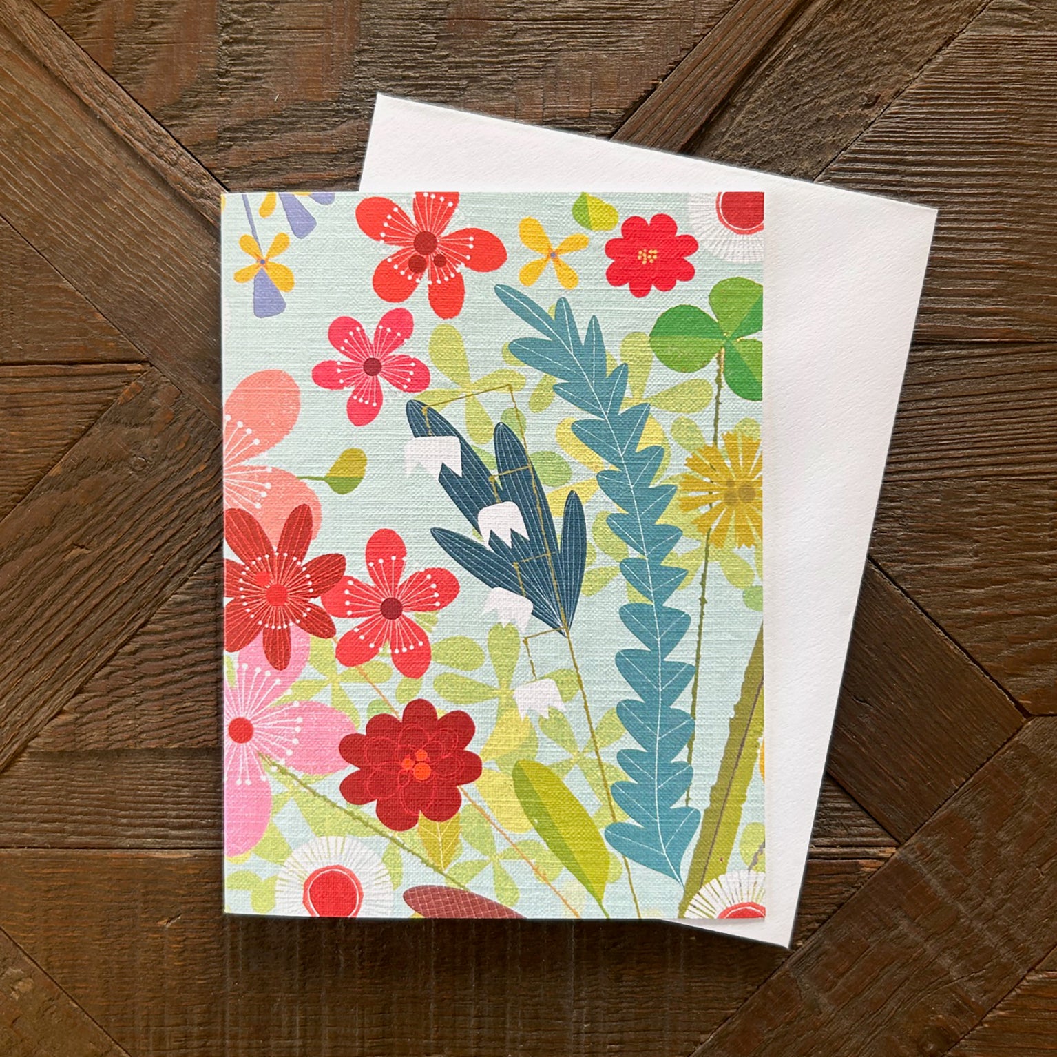 WTW124 mini spring floral card